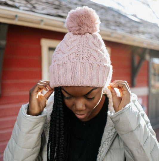 Pretty in Pink Knitted Hat